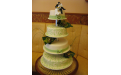 ESK2058 -  erre az esküvői torta kódra hivatkozzon!