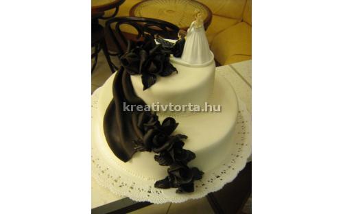 ESK2059 -  erre az esküvői torta kódra hivatkozzon!